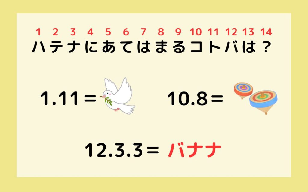 プチ謎 No.14ans